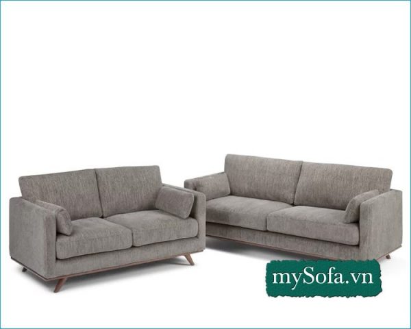 ghế sofa nỉ đẹp, sofa phòng khách chất liệu nỉ