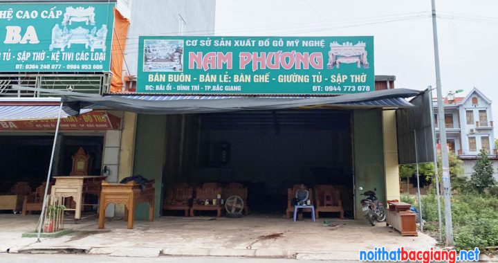 Cửa hàng đồ gỗ mỹ nghệ Nam Phương ở Tp Bắc Giang