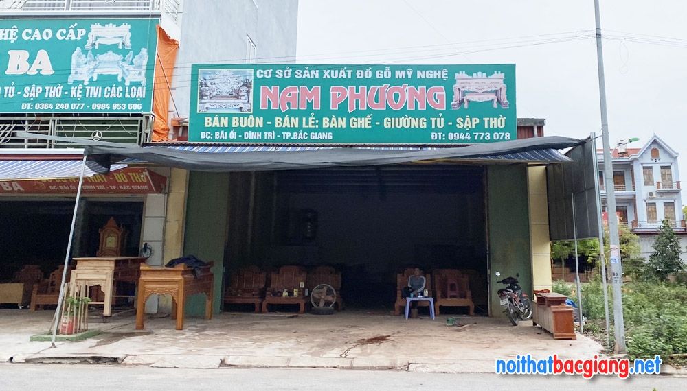 Cửa hàng đồ gỗ mỹ nghệ Nam Phương ở Tp Bắc Giang