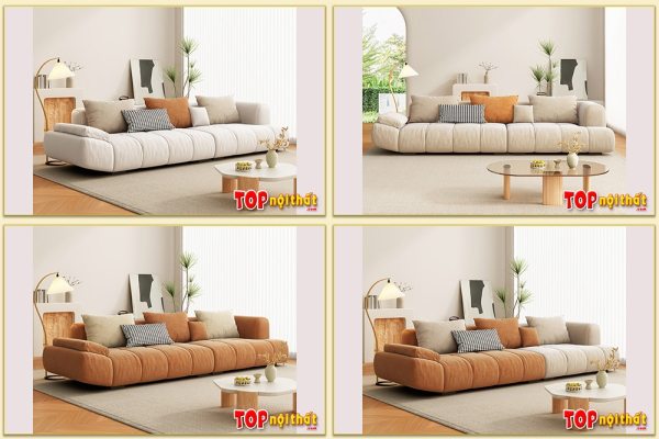 Hình ảnh Các màu sắc mẫu ghế sofa văng nỉ phòng khách SofTop-0689