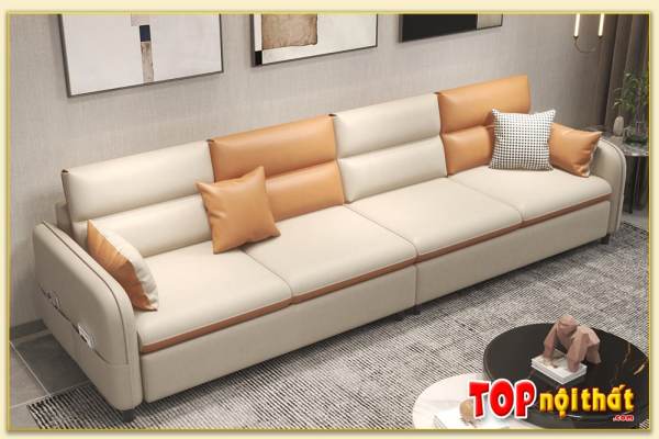 Hình ảnh Mẫu ghế sofa văng đẹp hiện đại kê phòng khách SofTop-0686