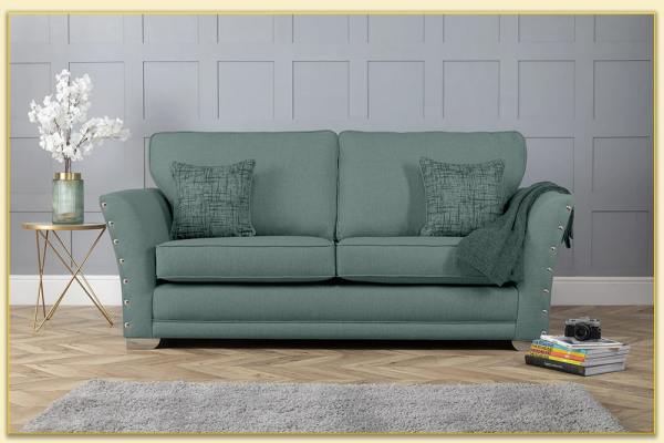 Hình ảnh Mẫu ghế sofa văng nỉ đẹp màu xanh Softop-1237
