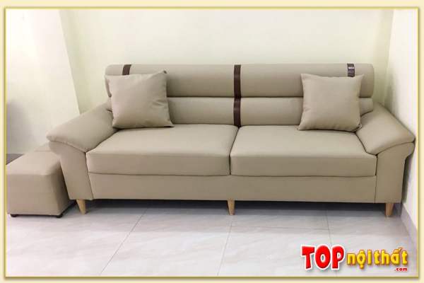 Hình ảnh Sofa phòng khách nhỏ chất liệu da kiểu văng 2 chỗ SofTop-0256