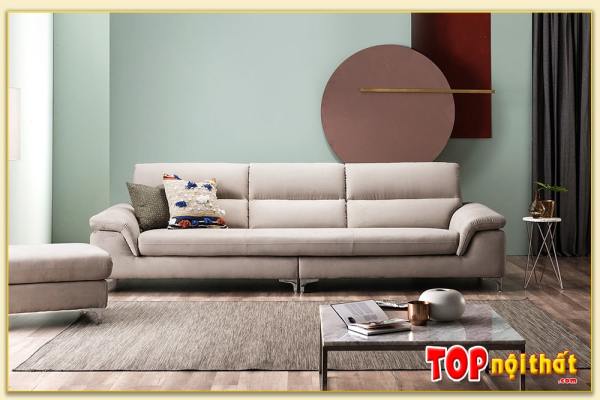Hình ảnh Sofa văng bọc nỉ đẹp chụp chính diện Softop-1049