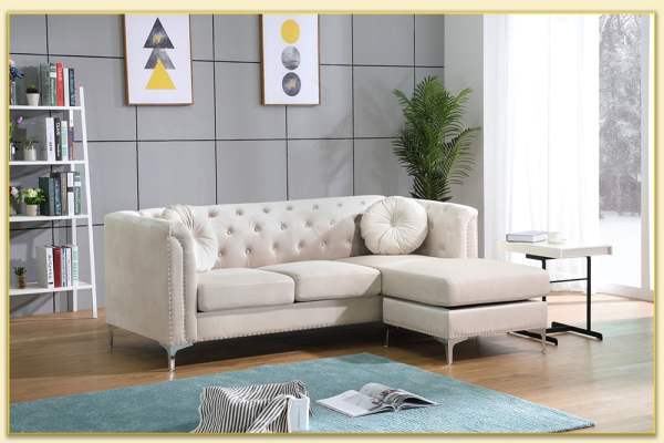 Hình ảnh Bài trí sofa góc L trong phòng khách đẹp Softop-1416