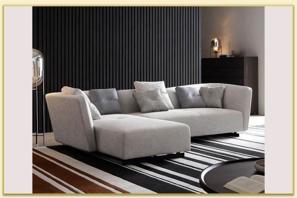 Hình ảnh Bài trí sofa góc nỉ đẹp chữ L trong phòng khách Softop-1464