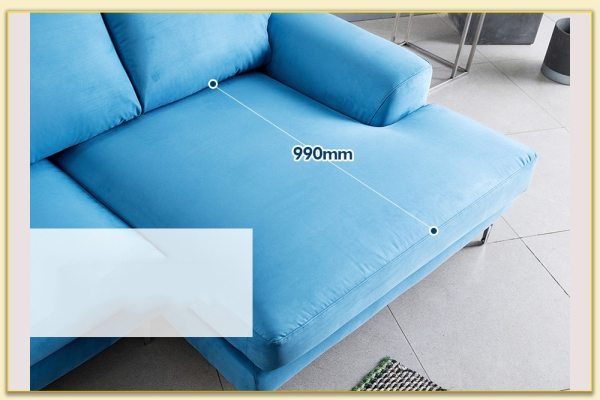 Hình ảnh Bề rộng phần góc mẫu ghế sofa nỉ Softop-1062