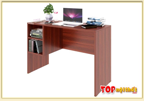 Hình ảnh Bàn học và bàn làm việc bằng gỗ nhỏ gọn màu cánh gián BHTop-0176