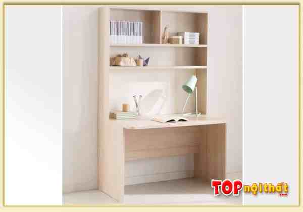 Hình ảnh Bàn học và bàn làm việc đẹp hiện đại màu vân gỗ Sồi BHTop-0224