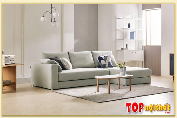 Hình ảnh Ghế sofa góc nỉ hình chữ L đẹp SofTop-0944