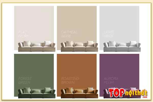 Hình ảnh Ghế sofa vải nỉ có nhiều màu sắc đẹp SofTop-0958