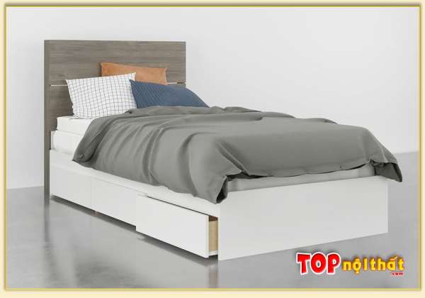 Hình ảnh Giường ngủ kích thước nhỏ gỗ công nghiệp GNTop-0377