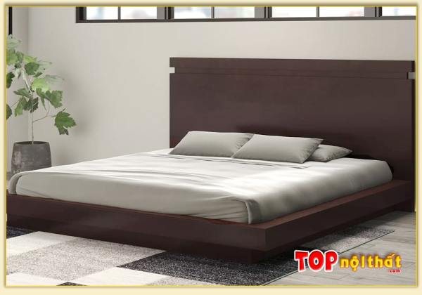 Hình ảnh Giường ngủ kiểu Nhật đầu giường bản tựa lớn GNTop-0384