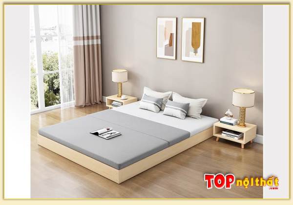 Hình ảnh Giường ngủ kiểu nhật đẹp phong cách Bắc Âu GNTop-0298