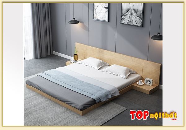 Hình ảnh Giường ngủ kiểu nhật gỗ công nghiệp đẹp GNTop-0287