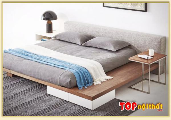 Hình ảnh Giường ngủ kiểu nhật thấp gỗ công nghiệp GNTop-0330