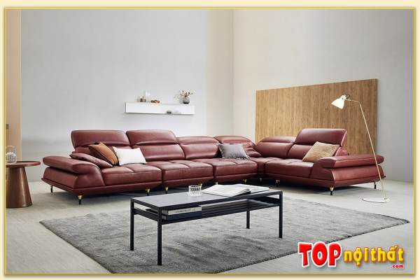 Hình ảnh Góc nghiêng mẫu sofa góc vuông đẹp SofTop-0845