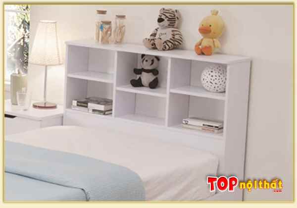Hình ảnh Kệ gỗ đầu giường ngủ màu trắng tiện ích GNTop-0366
