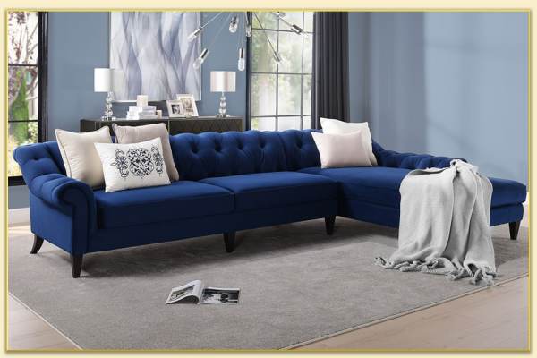 Hình ảnh Kê sofa góc lớn trong phòng khách đẹp Softop-1408