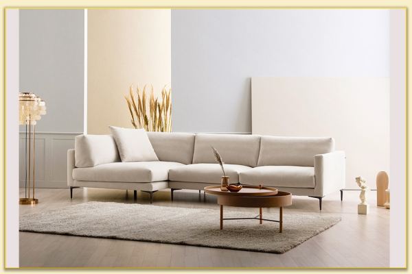 Hình ảnh Mẫu ghế sofa góc nỉ chữ L đẹp Softop-1112