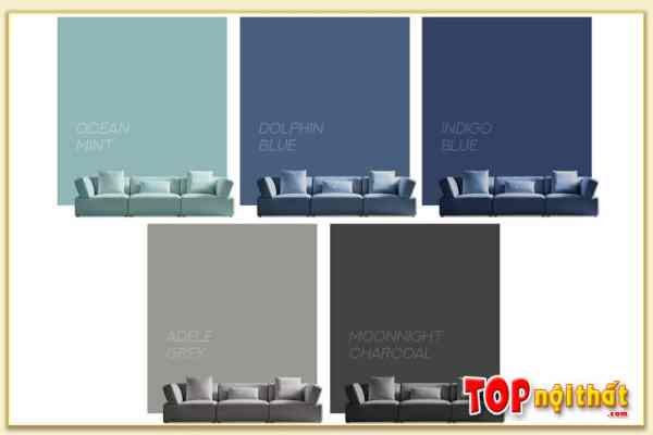 Hình ảnh Màu sắc chất liệu vải nỉ đóng ghế sofa SofTop-0958
