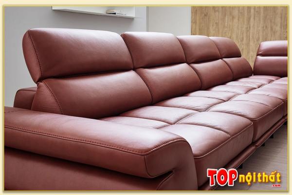 Hình ảnh Phần lưng ghế mẫu sofa góc da SofTop-0845