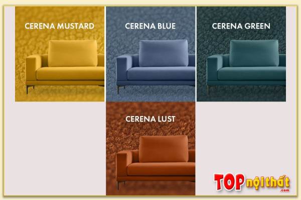 Hình ảnh Sofa đẹp bọc vải nỉ có nhiều màu sắc SofTop-0945