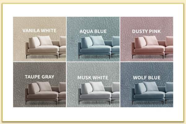 Hình ảnh Sofa góc bọc nỉ đa dạng màu sắc Softop-1112