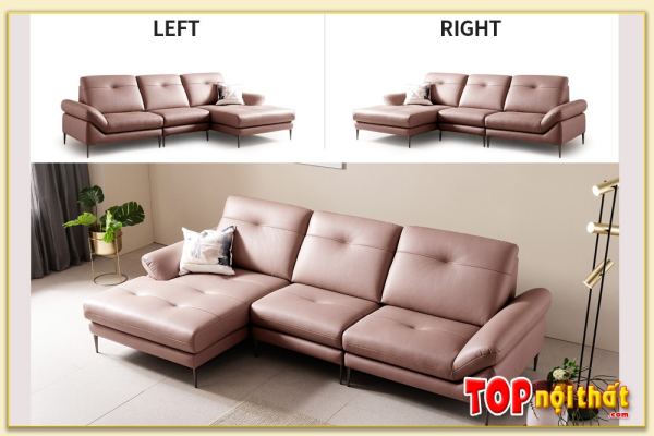 Hình ảnh Sofa góc chữ L có vế trái và vế phải SofTop-0855