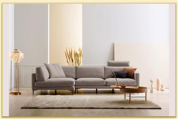 Hình ảnh Sofa góc L bọc nỉ gam màu sẫm Softop-1112