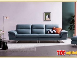 Hình ảnh Chụp bộ ghế sofa văng da chính diện SofTop-0874