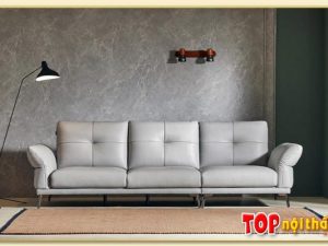 Hình ảnh Chụp chính diện mẫu ghế sofa văng da SofTop-0746