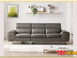 Hình ảnh Ghế sofa văng da 3 chỗ đẹp hiện đại SofTop-0906