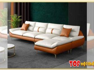 Sofa phòng khách da góc chữ L SofTop-0702