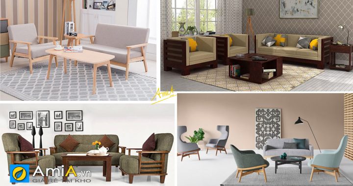 Hình ảnh các mẫu sofa gỗ văn phòng hiện đại