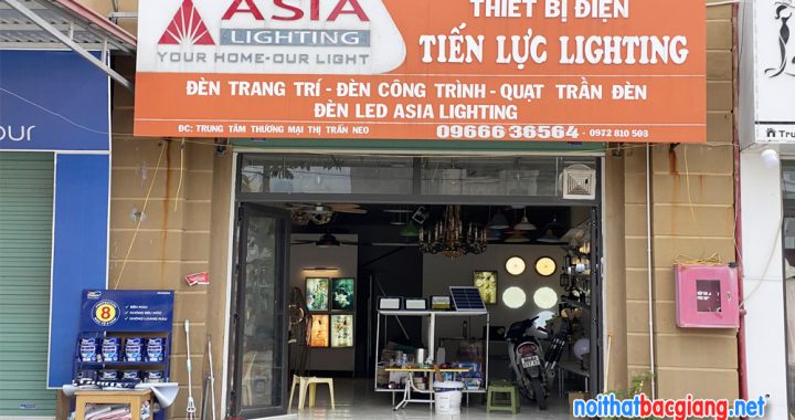 Cửa hàng đèn trang trí Tiến Lực Lighting ở Yên Dũng, Bắc Giang