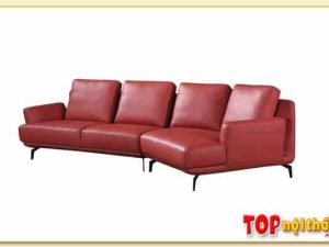 Hình ảnh Ghế sofa góc đẹp màu đỏ kiểu dáng mới Softop-1513