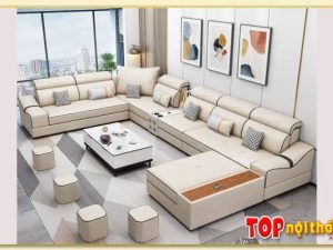 Sofa phòng khách kích thước lớn chữ U SofTop-0708